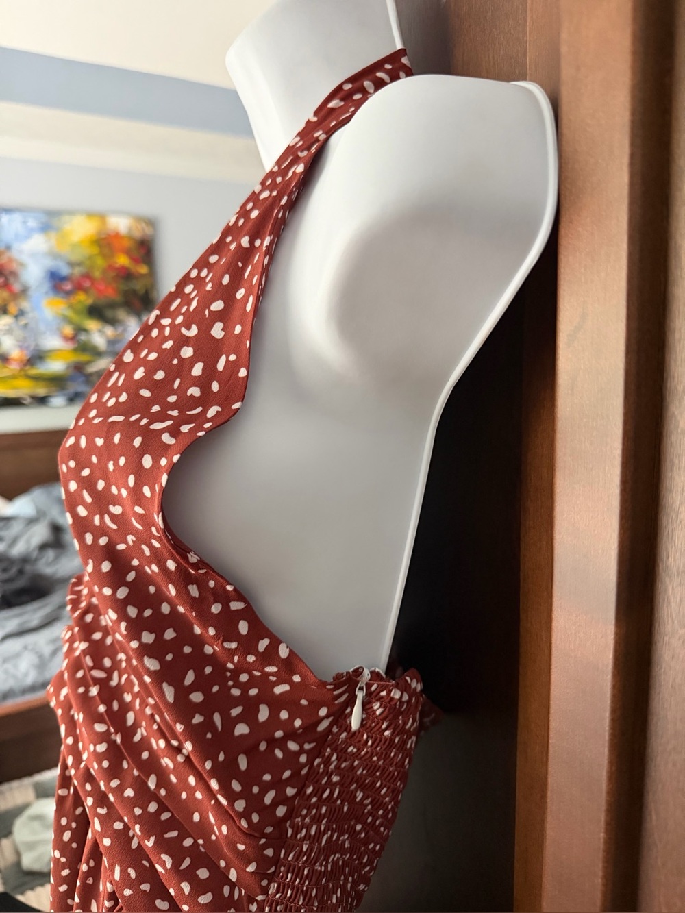 LaRoque Original Silk Halter Dot Dress - Picture 10 of 15